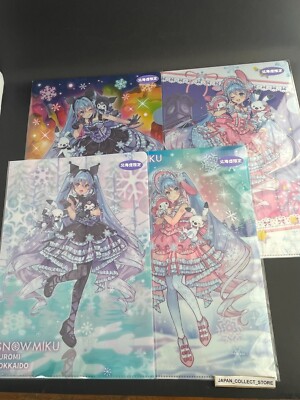Hatsune SNOW MIKU 2025 x MY MELODY KUROMI Clear File A4 4Var
