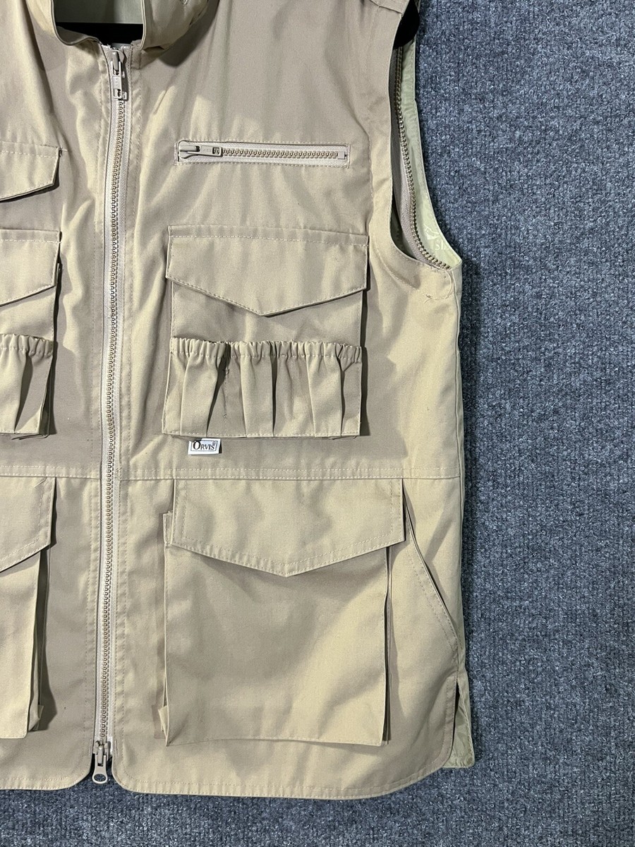 Vintage ORVIS Fly Fishing Vest Size Medium Made in Hong Kong
