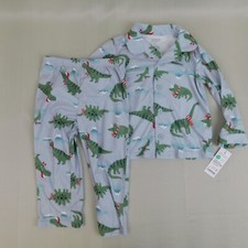 Carter's Just One You Toddler Boys Festive Dino Christmas Pajama Set - 2T 3067