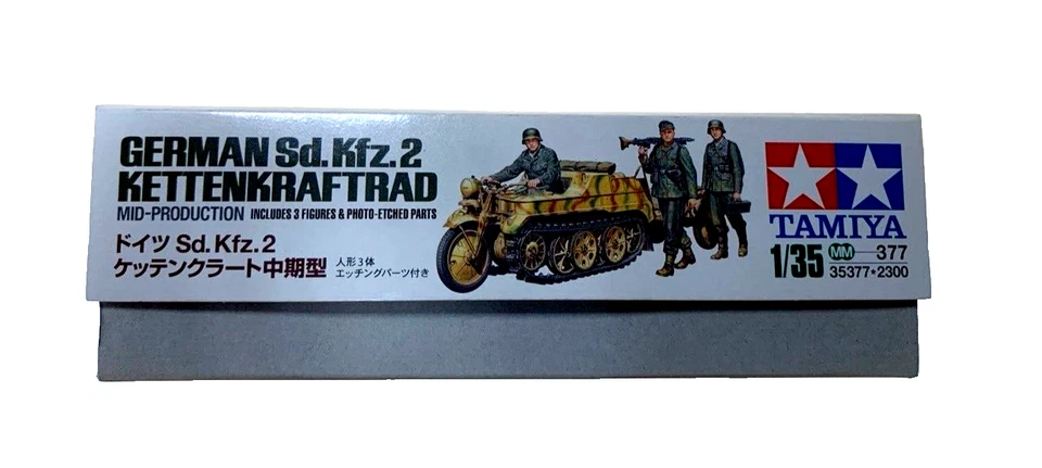 TAMIYA NO. 377 GERMAN SD. KFZ. 2 KETTENKRAFTRAD - Immagine 3 di 4