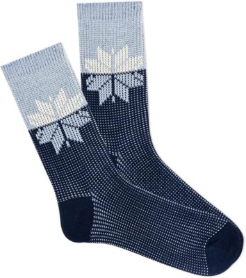 K. Bell Women's Sdsnowflake Jacquard Boot Socks 1 Pair, Bark, Women's 9-11 Shoe