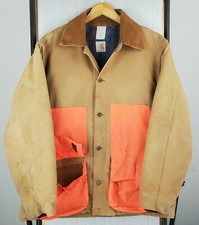 VTG CARHARTT 100 YEARS Size XL USA Made Blanket Lined Hunting Canvas Duck Jacket