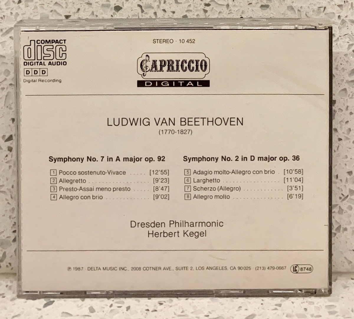 BEETHOVEN The Symphonies Nos 1-9 (5 discs, Capriccio) KEGEL