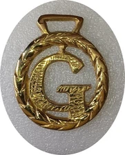 "G" ALPHABET         Horse brass  (N687)