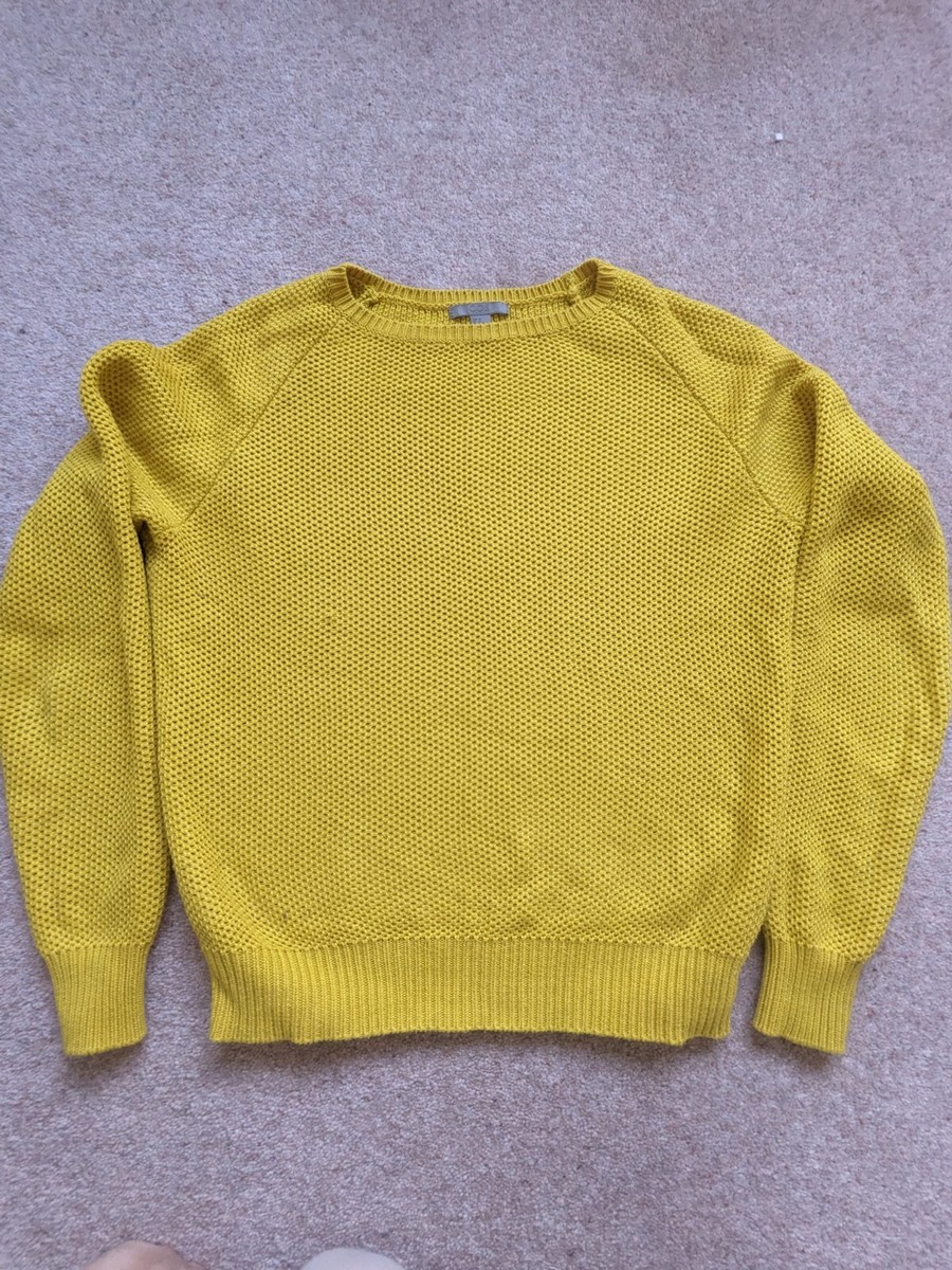 COS long sleeved mustard yellow chunky jumper size XS UK