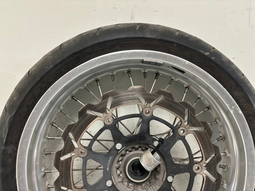 2007 Aprilia SXV 450 550 OEM Front Wheel And Tire 851064 - Picture 4 of 7