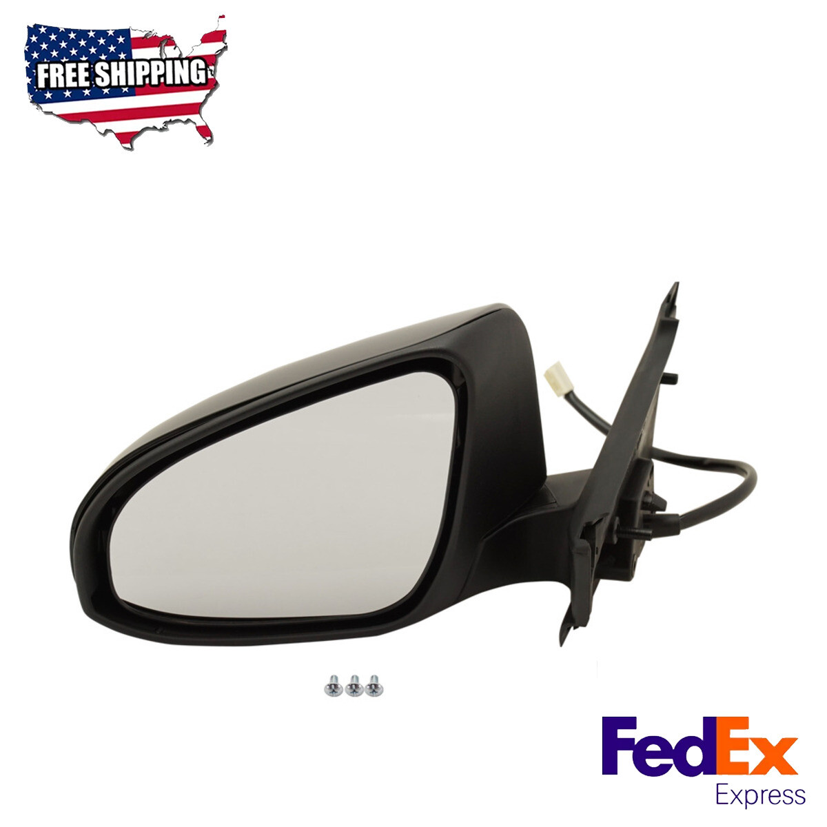 Painted Heated Power Glass Driver Mirror for 2014 Toyota Yaris