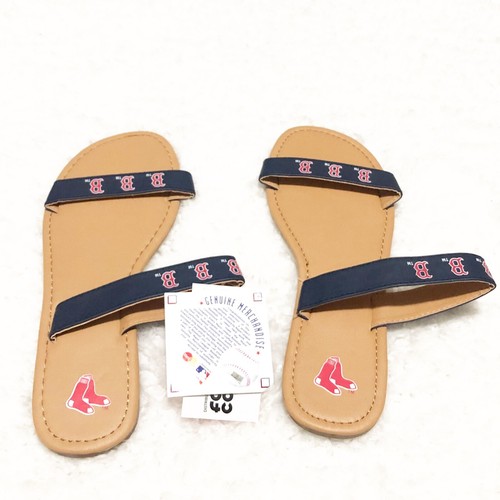 NWT Boston Red Sox MLB women’s sandals slides size small 5/6 - Picture 4 of 6