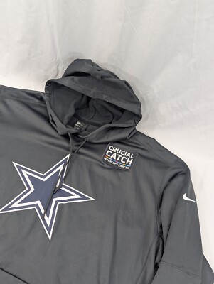 Nike Dallas Cowboys Men’s XXL Hoodie Crucial Catch Intercept Cancer On  Field