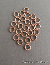 SNAPEEZ® II ULTRAPLATE® Antique Copper Jump Ring 7mm. Made in USA. Pack 25.