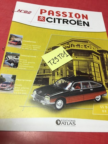 Broschüre Nr. 92 Passion Citroën GS Basalt 1978, Kollektion Atlas - Bild 1 von 10