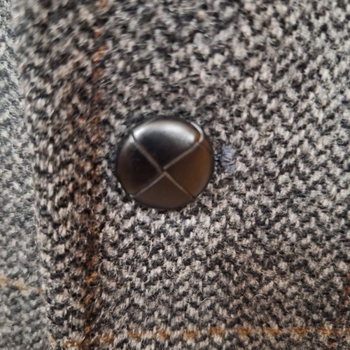 Woolrich Jacket Blazer Mens 40R Gray Herringbone Check Tweed - Picture 6 of 9