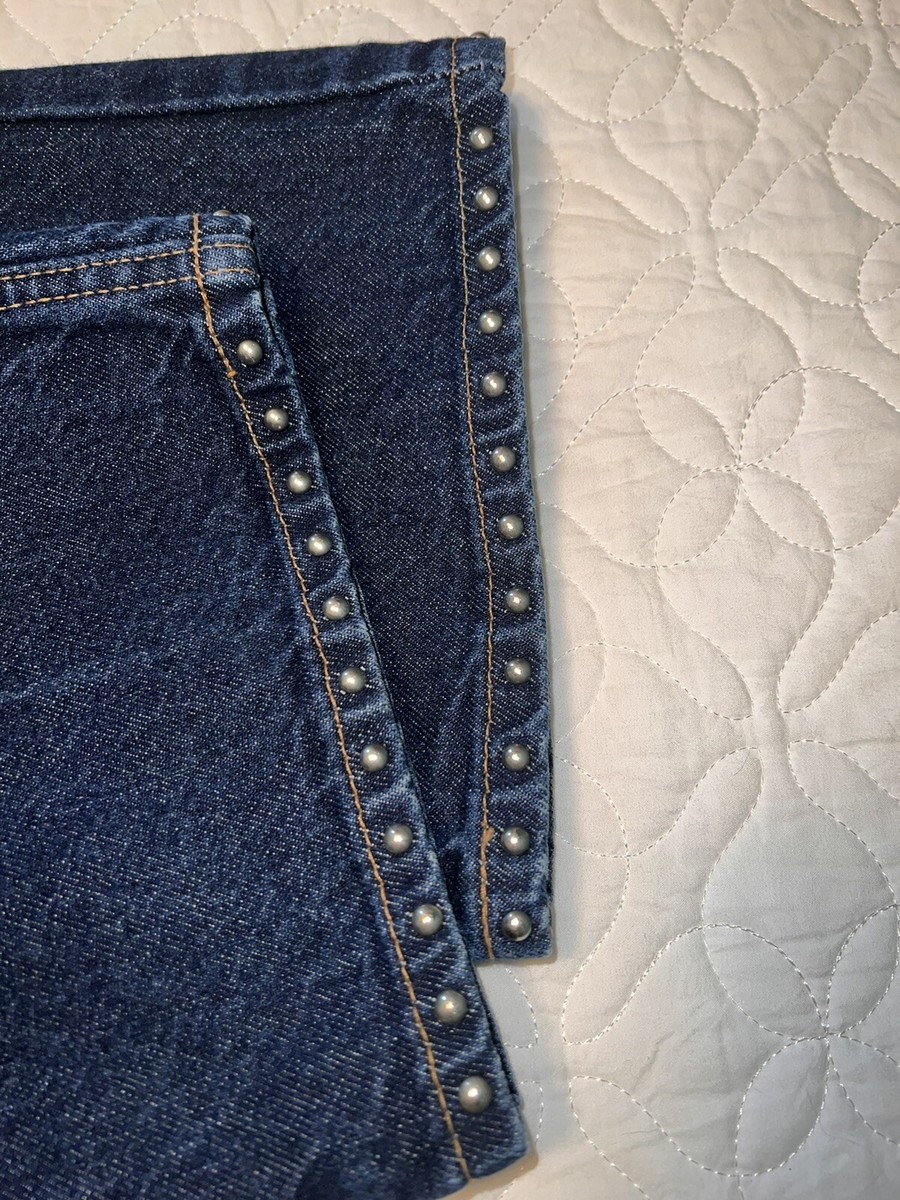 Perushu　SILVER STUDDED RIGID DENIM セール】SILVER STUDDED RIGID DENIM/シルバースタッズリジット