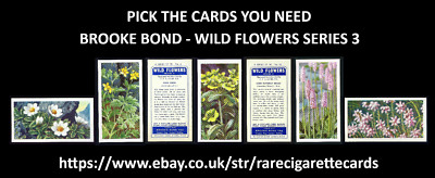 BROOKE BOND - WILD FLOWERS SERIES 3 - PICK THE CARDS YOU NEED
