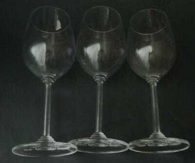 RIEDEL CRYSTAL 8.25'' TALL THREE WINE GLASSES