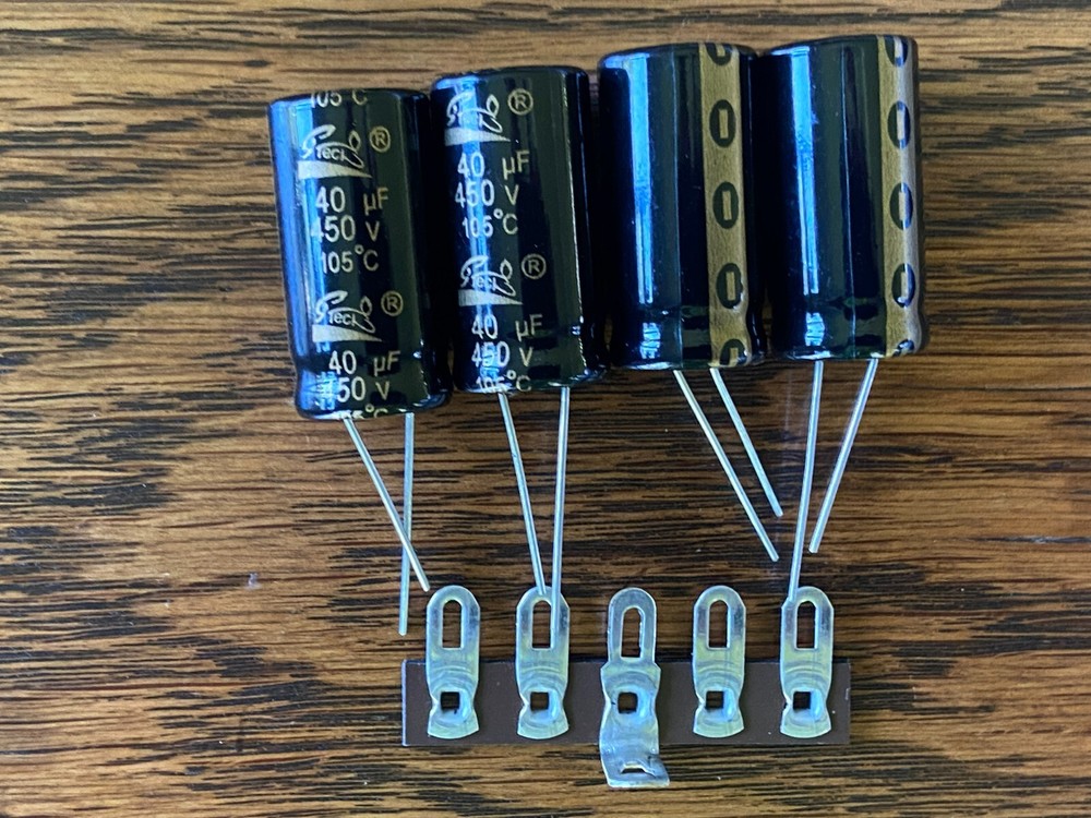New Replacement Kit for 40 + 40 + 40 + 40 uf 450v Quad Can Capacitor