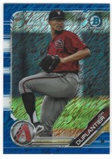 JON DUPLANTIER 2019 BOWMAN CHROME PROSPECTS BLUE SHIMMER REFRACTOR #89/150 K2