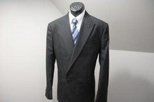 TopMan Suit Jacket Double Breasted Black Slim...