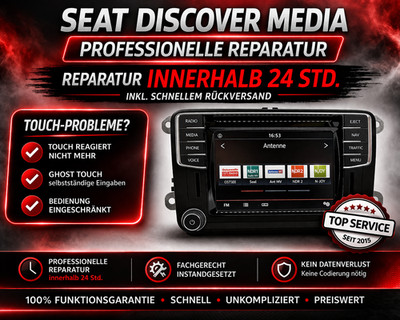 Seat Discover Media Touchscreen Reparatur Display Navi MIB STD2 PQ Ghost Touch