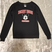 Disney Mickey Mouse The One and Only Sweatshirt Womens Medium Black Graphic