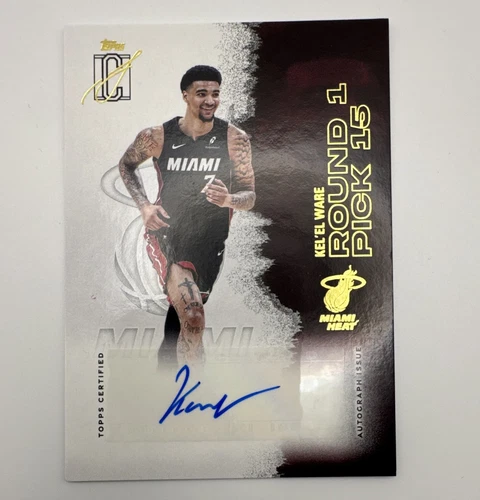 2026 Topps Signature Class Kel'el Ware Miami Heat Veteran Class Auto VCA-KW