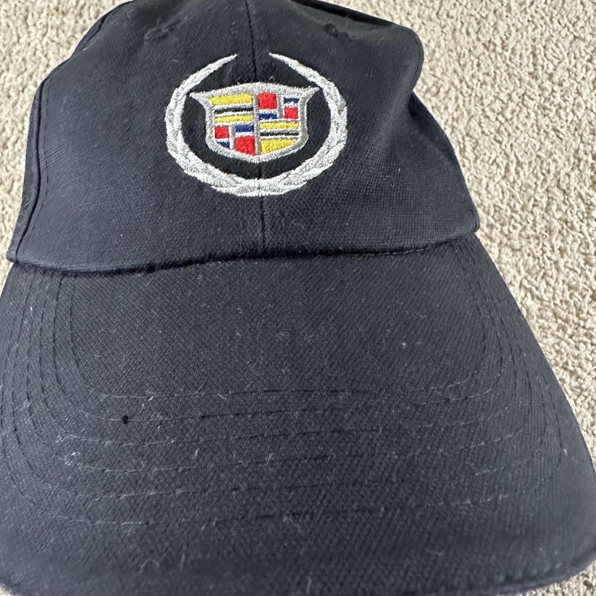 Cadillac Hat Cap Strap Back Embroidered Crest Mens Promo Car