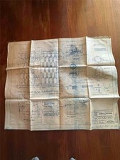 WWII RARE Architectural Blueprints HOMOJA Housing Quonset Hut Complete 7/1944