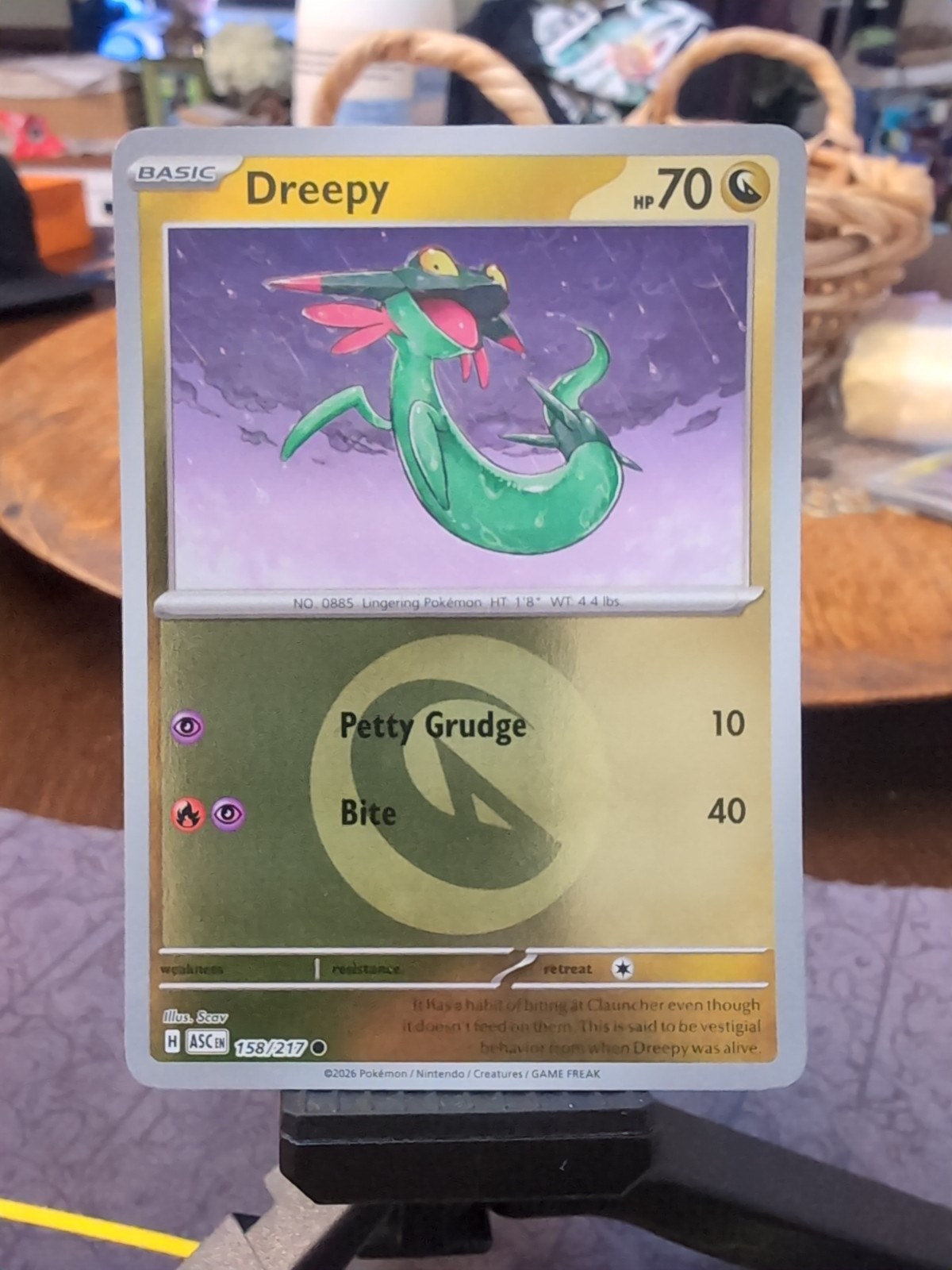 Dreepy 158/217 - ME: Ascended Heroes ASC Common Dragon Energy Reverse Holo NM