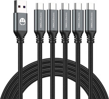 5Pack 10Ft USB C Cable, Extra Long USB a to USB-C 10Foot Type C Fast Charging Ca