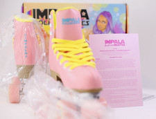 Impala Roller Skates Quad Pink Yellow Size 6 Vegan A126 58983 Women New in Box