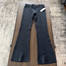 NWT Urban Outfitters Black Flared Knit Pants Medium