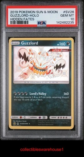 Pokemon Hidden Fates Guzzlord SV26 PSA 10