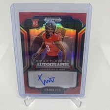 2025 Panini Prizm Draft Picks Xzavier Henderson Auto Red /399 Bearcats PWE