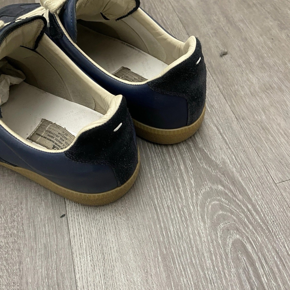 Maison Margiela GAT Sneakers Navy Blue Gum Men 9 42 Leather