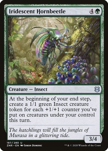 Iridescent Hornbeetle (187) Zendikar Rising ZNR MTG Magic