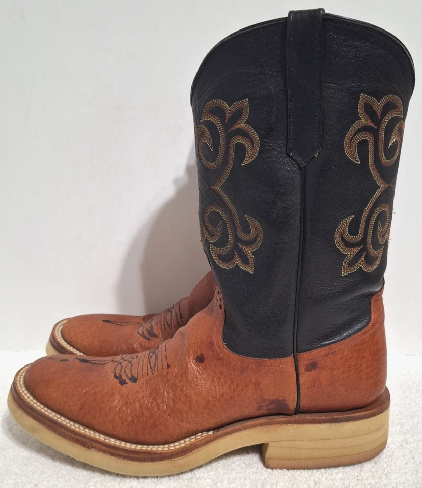 Rios of Mercedes темно желтовато-коричневый/коричневый Roper ботинки w креп подошвы 3100W мужской размер 9 - Изображение 2 из 4