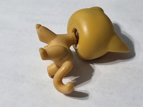 Littlest Pet Shop #71 Orange Shorthair Cat Authentic Kitty Figure LPS Blue Eyes - Picture 7 of 7