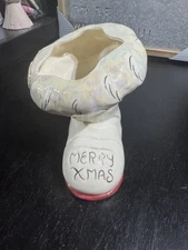 Kay Finch 5.50” Santa Boot Vase