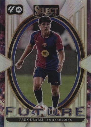 2024-25 Topps Chrome UCC Barcelona Pau Cubarsi Future Stars Aqua