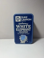 Duke Cannon White Elephant Champion Bar Soap 10oz - Collectable Tin Edition New