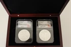 2024 Amercian Silver Eagle FDI NGC MS70 2 COIN SET Gaudioso/RYDER Signed