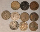 10x Indian Head Cents Lot - Circulated, Details - IHC Indian Head Penny - I04