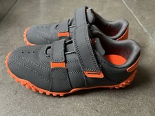 Boys Shoes - Lonsdale：Dark Grey with Orange Accents - UK12