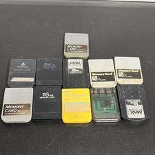 Lot Of 11 PlayStation 1 Memory Card PS1 PS One/ PS2 Tested  Working Third Party