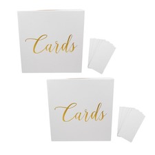 Wedding Card Collection Box White Paper Card Organizer for Event Use
