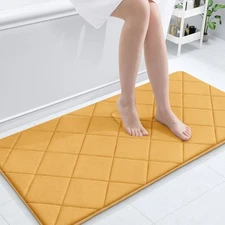 OLANLY Memory Foam Bath Mat 44x24, Ultra Soft and Absorbent Bathroom Rugs, Ma...