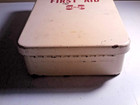 Vintage Staff  Metal First Aid Kit – Wall Mount Steel Box w/ contents — photo 3