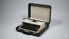 Macchina da Scrivere Triumph Portatile - Vintage Anni '70 - QZERTY -...