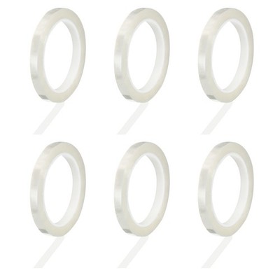 6 Rolls Identification Tape 0.4\''x216ft Transparent for Instruments