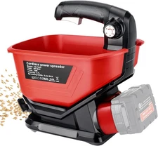 Salt Spreader for Milwaukee 18V Li-ion Battery Handheld Fertilizer Spreader 3.7L